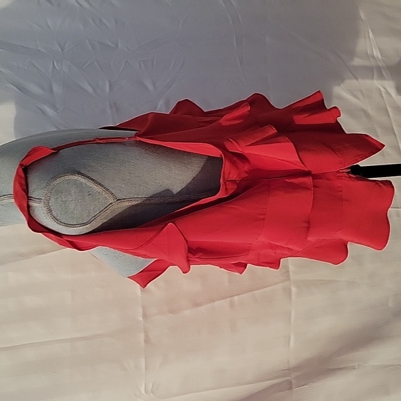 ADORE ME, Red Bay Lake Ruffled Cami, Size:  3X, NWT - Picture 7 of 10